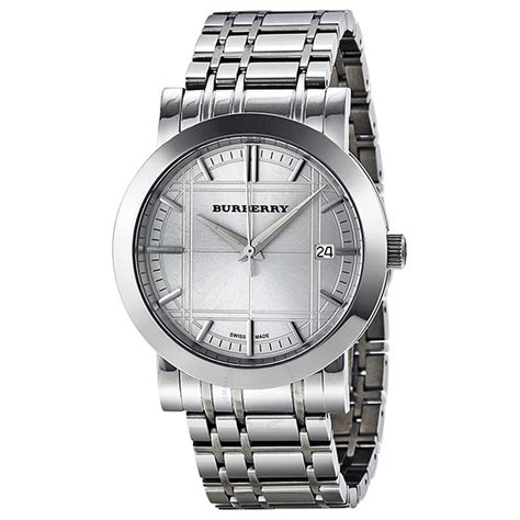 mans silver burberry watches|Burberry men's watches nordstrom.